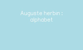 Image de Auguste herbin : alphabet