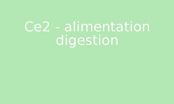 Image de Ce2 - alimentation digestion