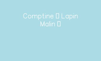 Image de Comptine « Lapin Malin »