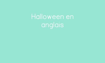 Image de Halloween en anglais