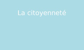 Image de La citoyenneté