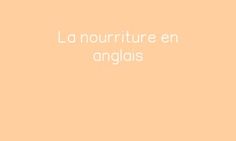 Image de La nourriture en anglais Navigation de commentaire Navigation de commentaire