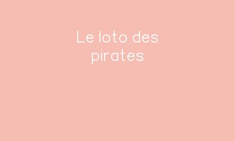 Image de Le loto des pirates