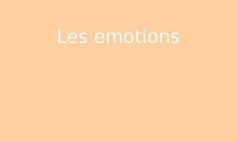 Image de Les emotions