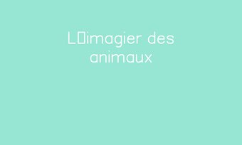 Image de L’imagier des animaux Navigation de commentaire Navigation de commentaire