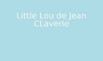 Image de Little Lou de Jean CLaverie