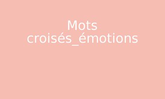 Image de Mots croisés_émotions