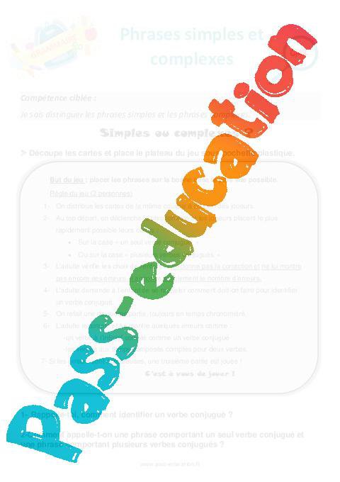 Phrase simple et phrase complexe – Vidéo pédagogique – CM1, CM2, 6ème ...