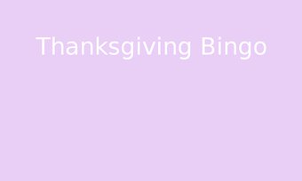 Image de Thanksgiving Bingo